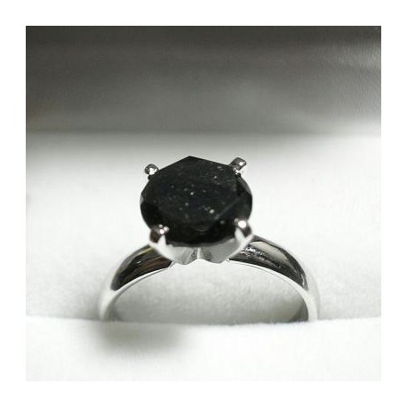 Inel de logodna cu diamant negru