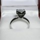 Inel de logodna cu diamant negru