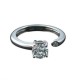 Inel de logodna din aur 14k, diamante 0.11ct.